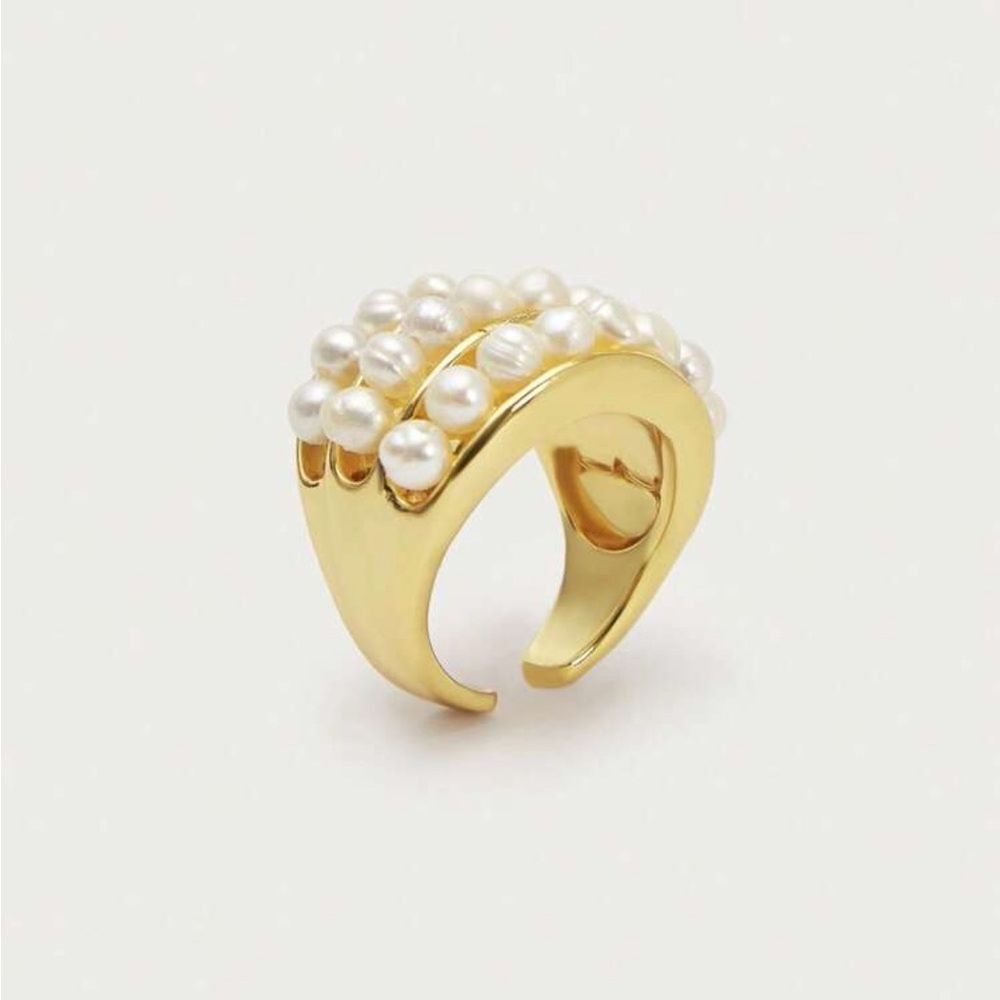 Elegant Pearl Ring Q452 - Picture 3 of 7